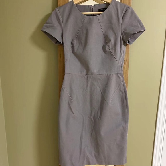Grey fitted dress size 0 - Picture 2 of 3